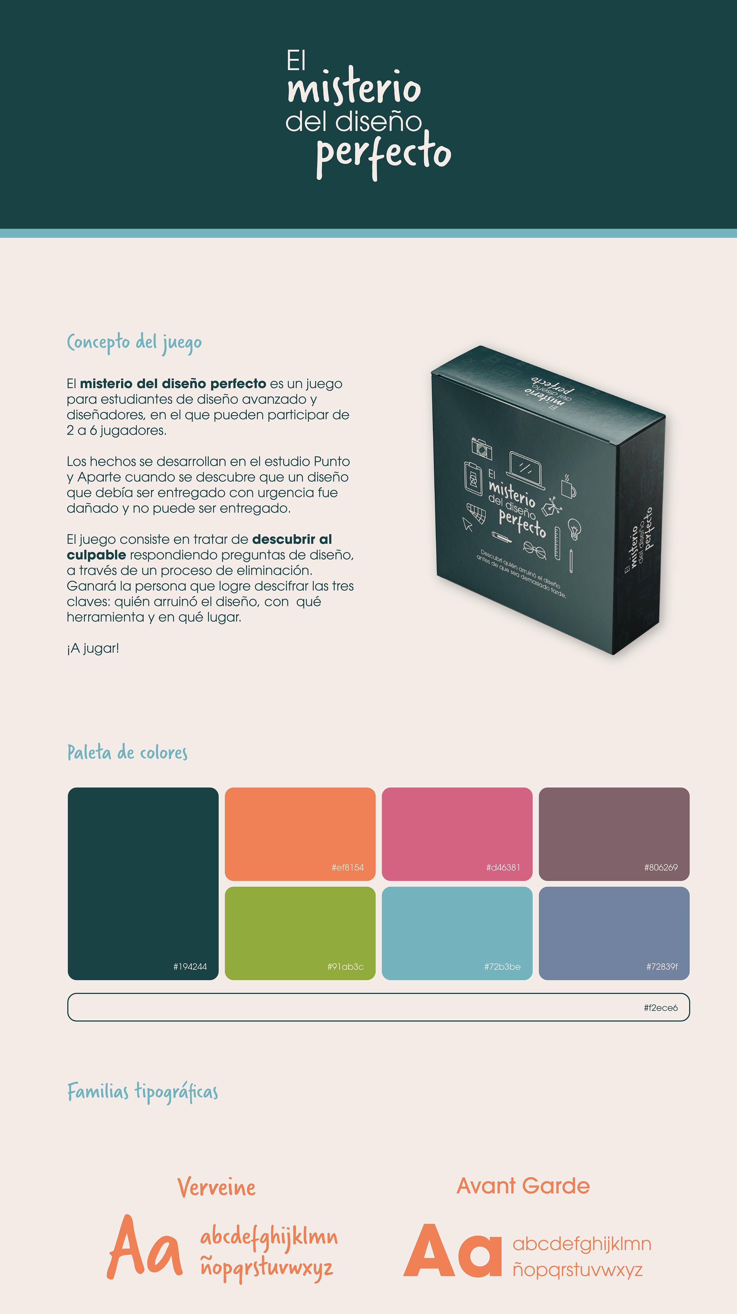 El misterio del diseño perfecto - Juego didáctico